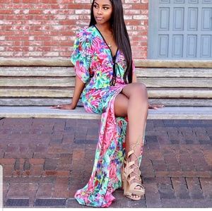 Floral fashion dress sexy